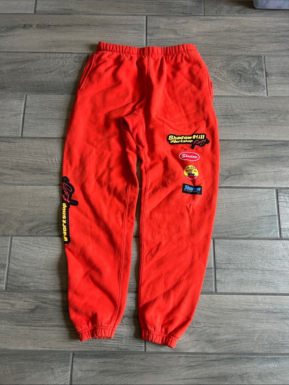Shadow Hill Red Graphic Fleece Joggers